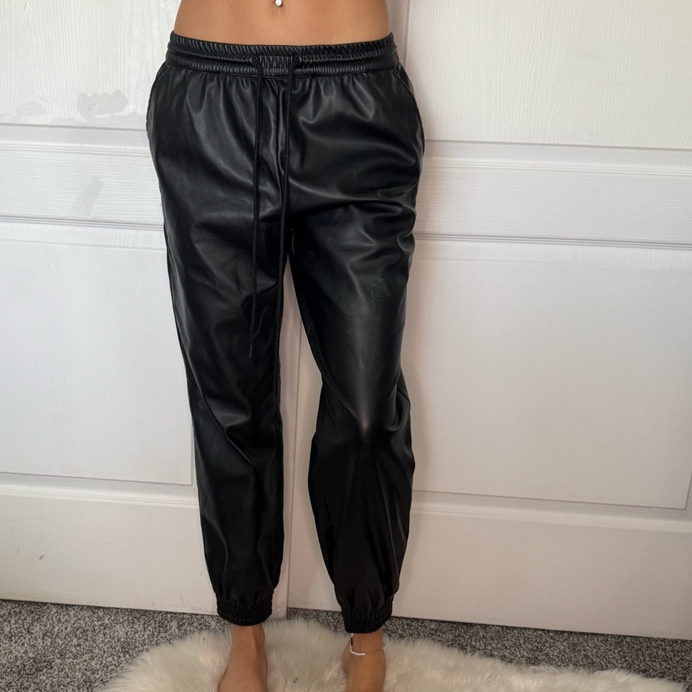 A New Day Black Faux Leather Pants
